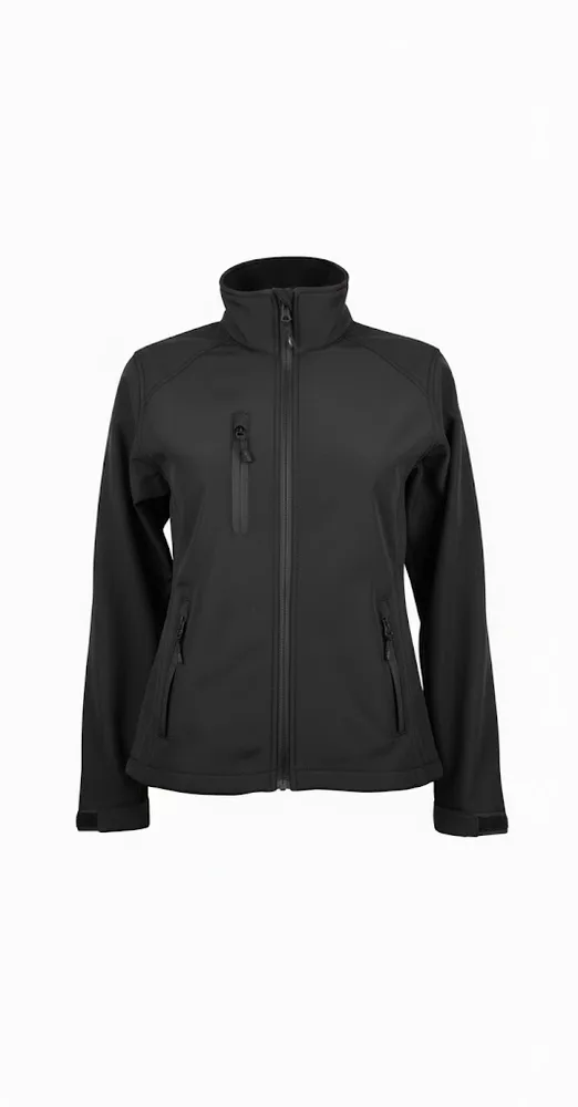 Chaqueta Softshell Básico Mujer Gris Oscuro Tricapa