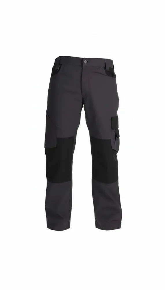 Pantalón Cargo Alta Resistencia Bicolor Gris/Negro