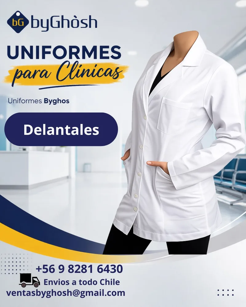 Delantal Clínico Liso Mujer