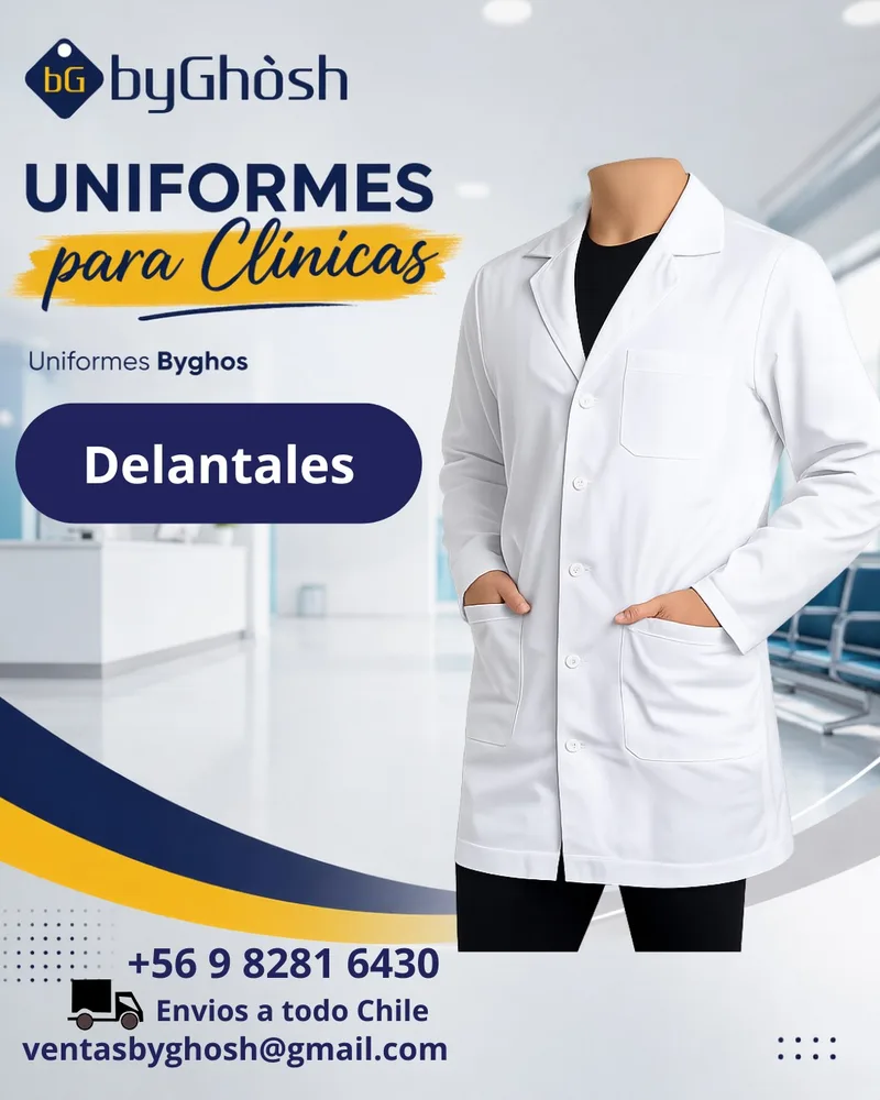 Delantal Clínico Liso Hombre