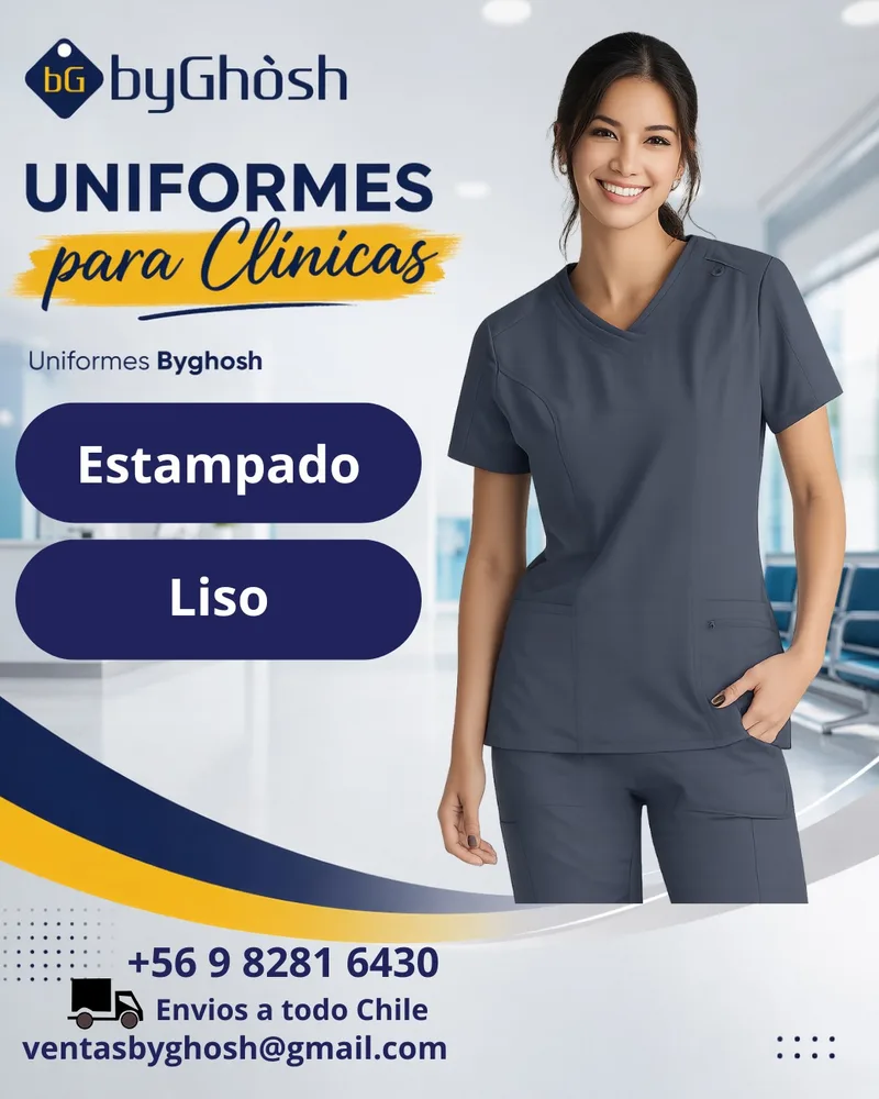 Uniforme Clínico Estampado Liso Dark