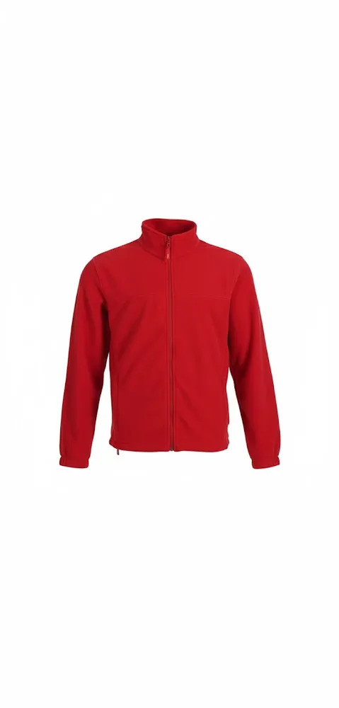 Chaqueta Micropolar Básico Rojo Hombre Unisex
