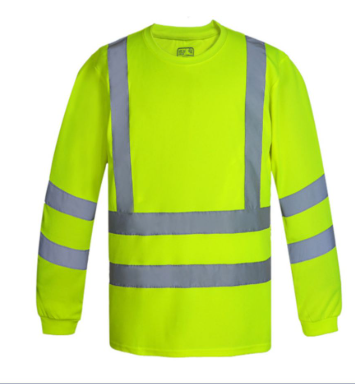 Camiseta Hi-Vis Amarilla con Reflectantes – Manga Larga | Seguridad Industrial, Construcción y Logística