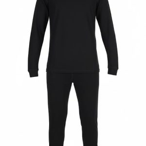 Primera Capa Térmica Bambú Unisex Completa Negra – Ropa Interior Base Layer ByGhosh Chile